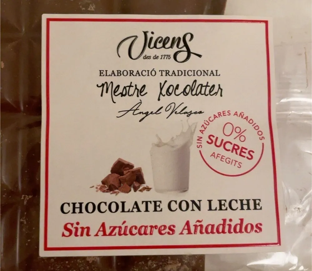 Chocolate con Leche sin Azucar