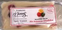 Turrón de mazapán fruta