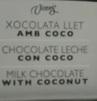 Chocolate leche con Coco