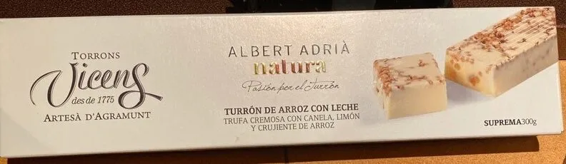 Turrón de arroz con leche