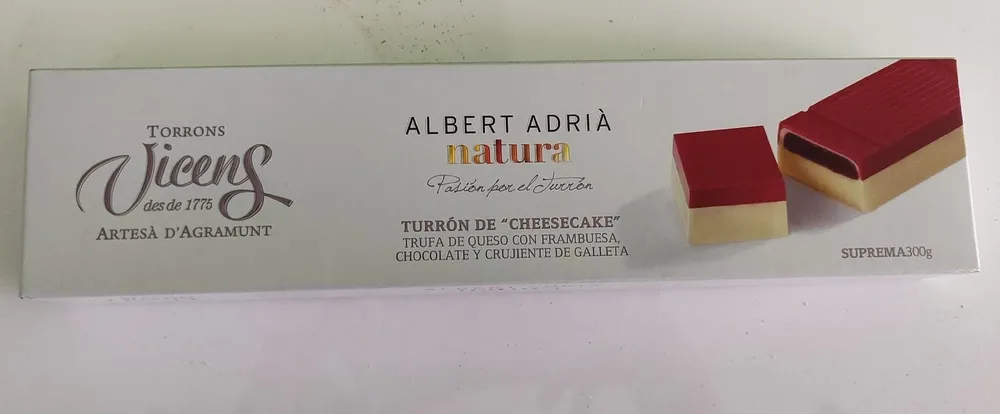 Turrón de "cheesecake"