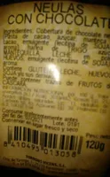 Neulas con chocolate