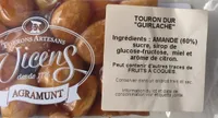 Vicens Turron guirlache almendras