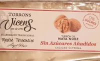Turrón de nata nuez