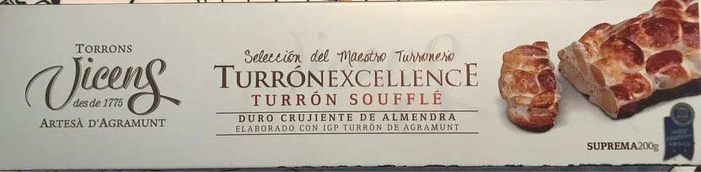 Turron soufflé duro cruijiente de almendra sur