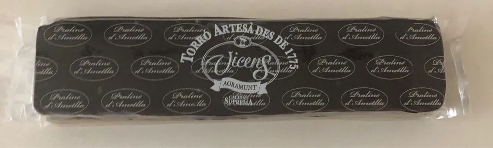Turrón praliné de almendra