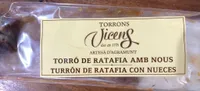 Turrón de ratafía con nueces