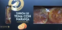 Turrón de yema con naranja