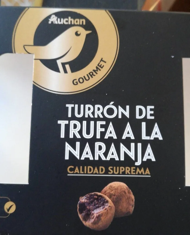 Turrón de trufa a la naranja