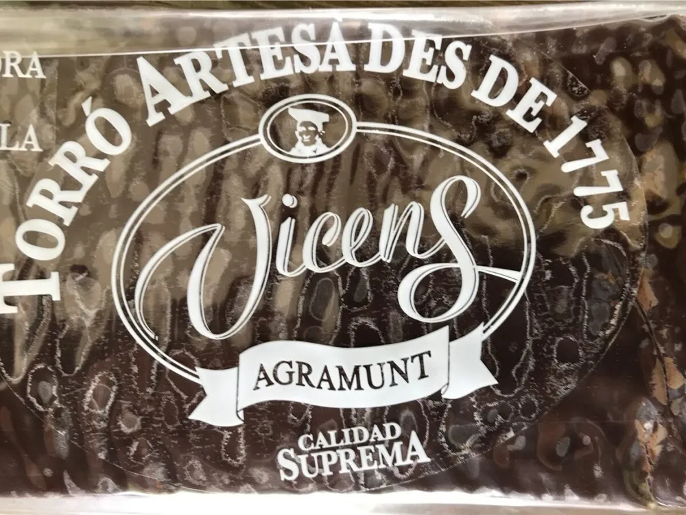Turon praline almendra