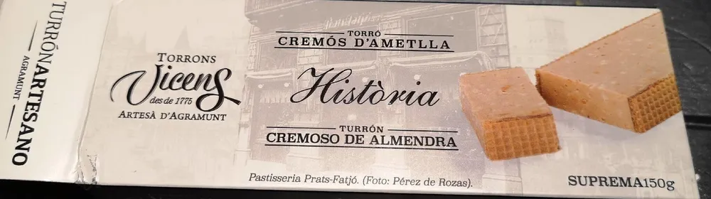 Turron cremoso de almendra