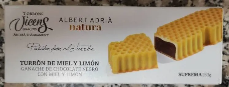 Turrón de miel y limón