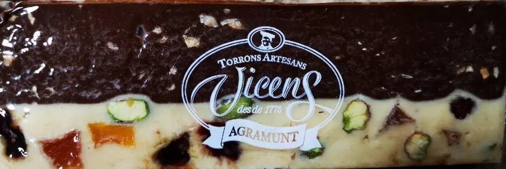 Vicens Turrón de praliné almendra y yogur