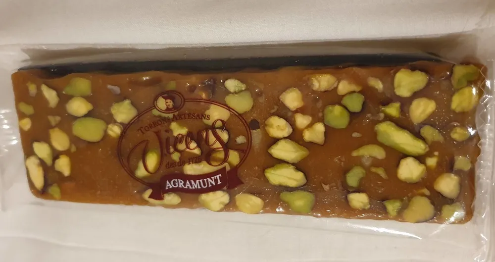 Turrón de toffee con postacho