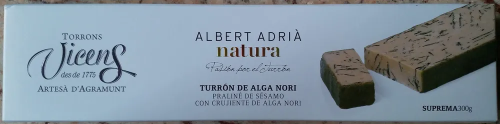 Turrón de Alga Nori