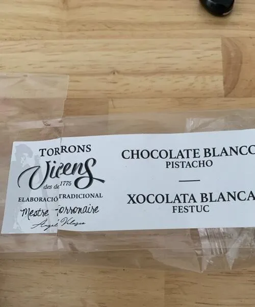 Turon chocolat blanc  pistache