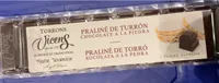 Praliné de turrón con chocolate a la piedra