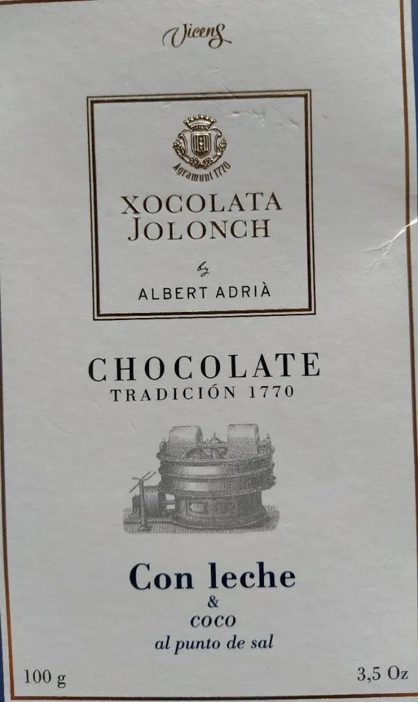 Chocolate con leche & coco