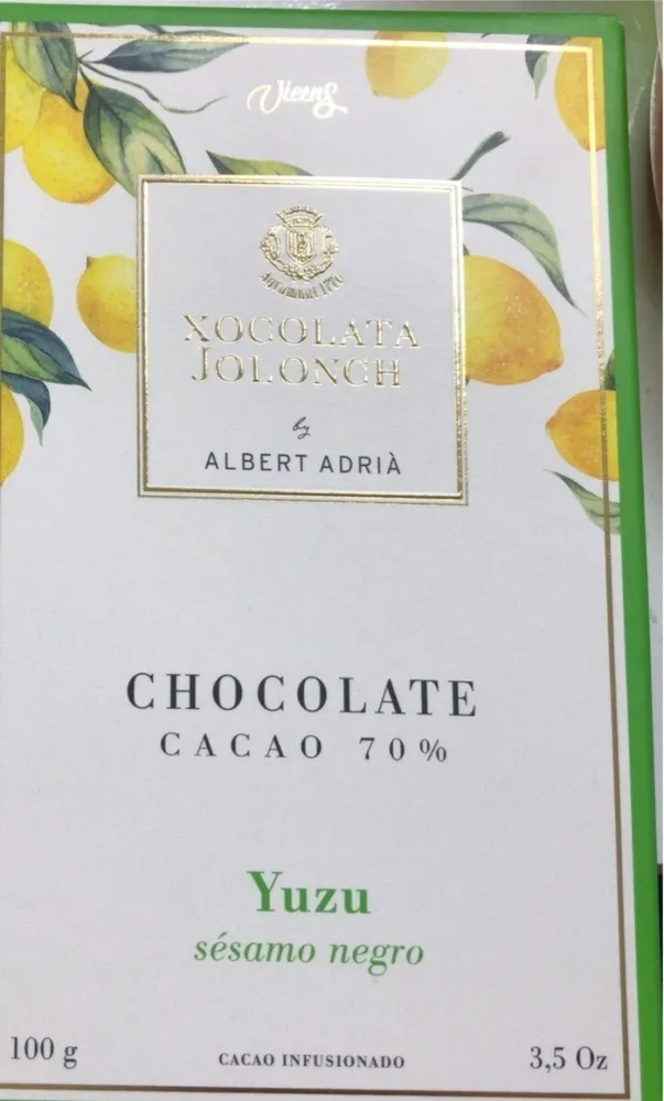 Chocolate 70% yuzu