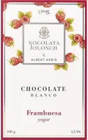 Chocolate blanco con frambuesa y yogur
