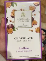 Chocolate con leche avellana fruta de la pasion