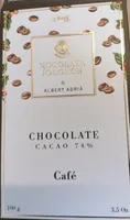 Chocolate negro café