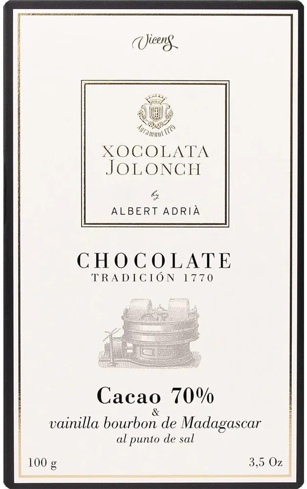 Xocolata jolonch cacao 70%