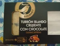 Turrón blando crujiente con chocolate