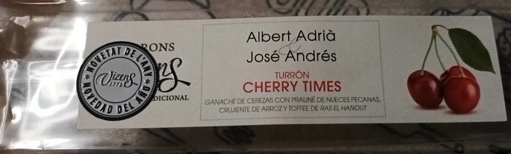 Vicens Turrón cherry times