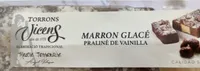 Torrons marron glacé praliné de vainilla