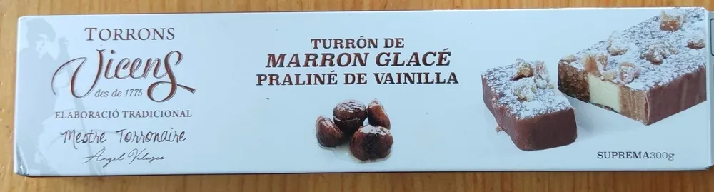 Turrón de marrón glacé