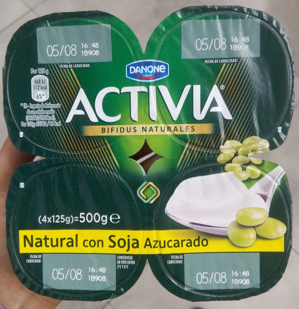 Activia con soja natural