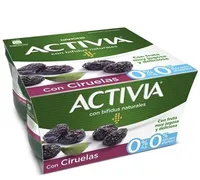 Activia 0% con Ciruelas