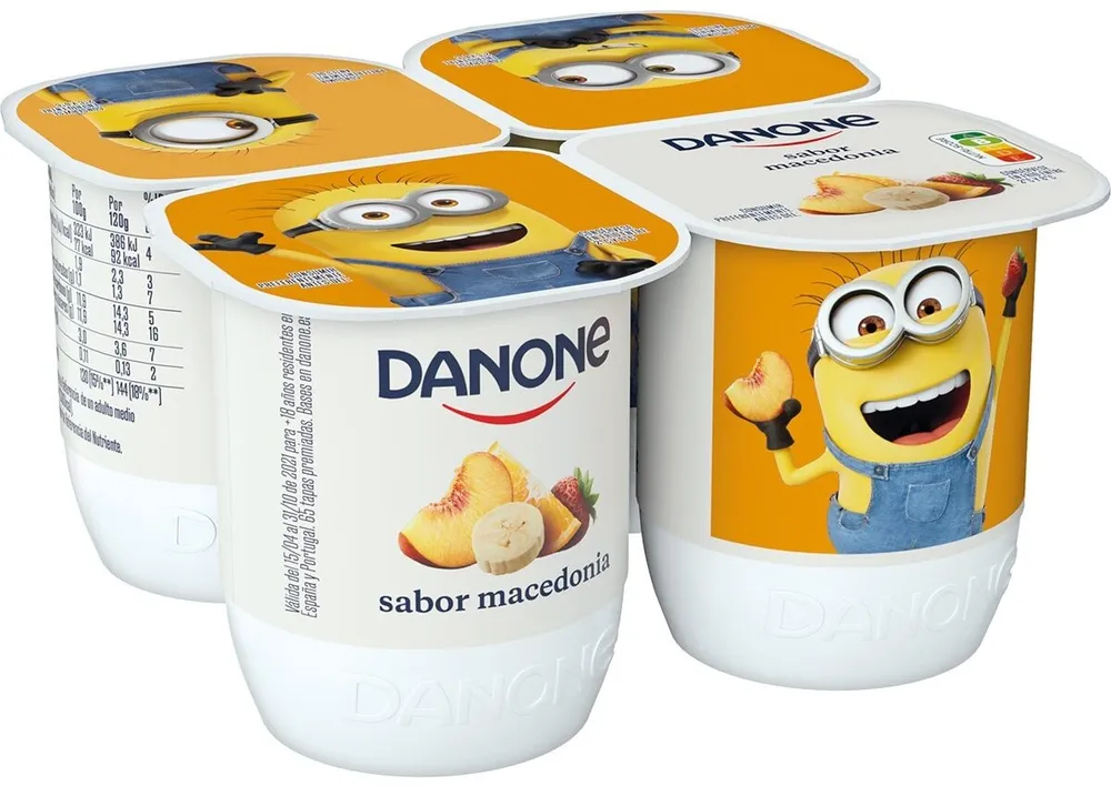Yogur sabor macedonia