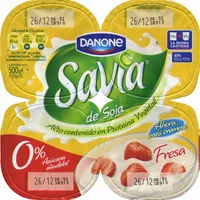 Postre de soja savia fresa edulcorado - DESCATALOGADO