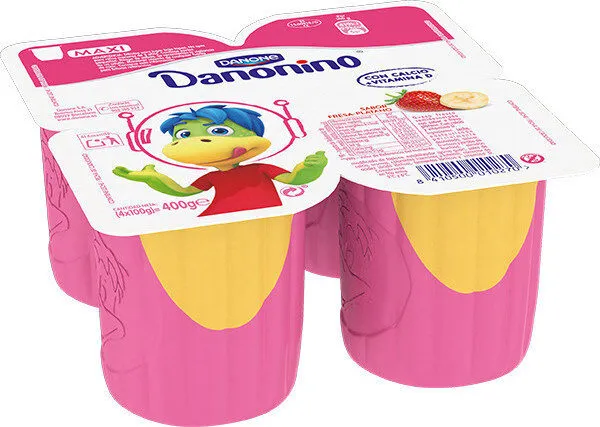 Danonino sabor fresa y plátano