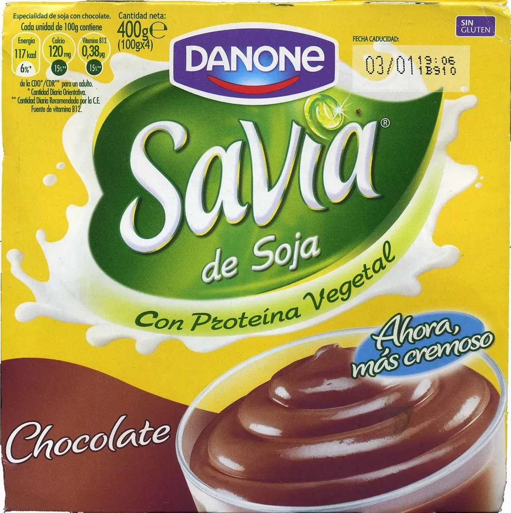 Postre de soja chocolate - DESCATALOGADO