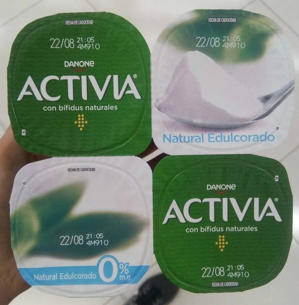 Bífidus natural edulcorado desnatado m.g. sin gluten