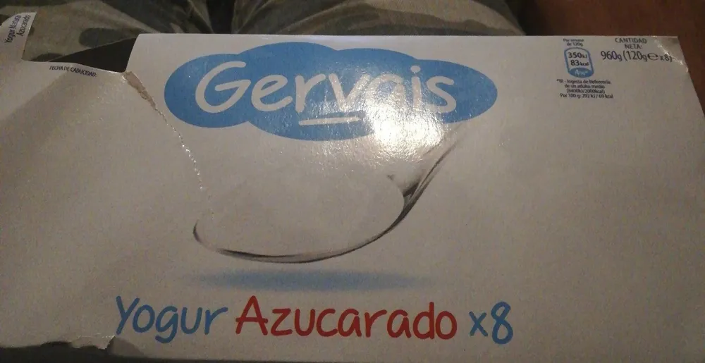 Yogur azucarado