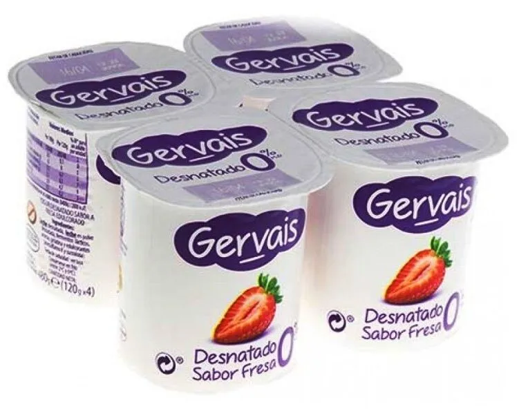 Yogur desnatado 0% fresa
