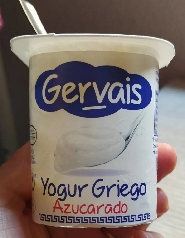 Yogur griego azucarado