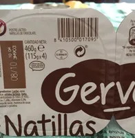 Natillas de chocolate