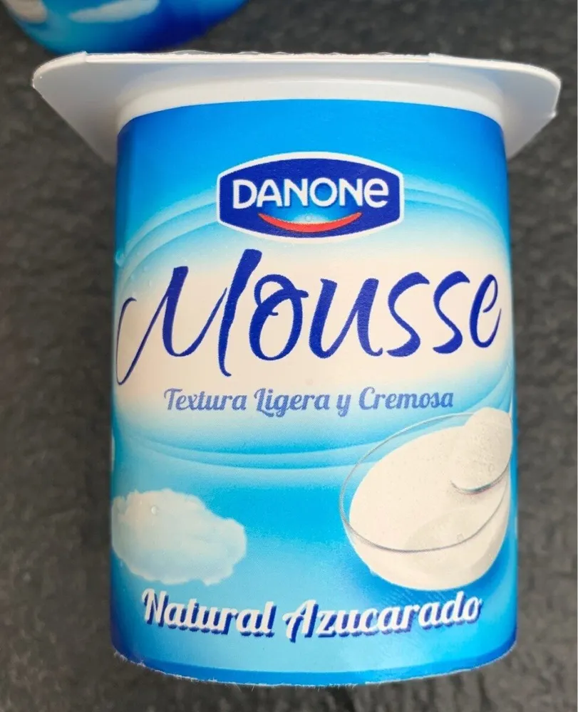 Mousse natural azucarado