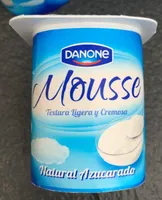 Mousse natural azucarado