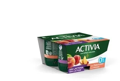 Activia sin lactosa Melocotón 0%