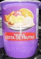 Vitalínea 0% con trozos cesta de frutas