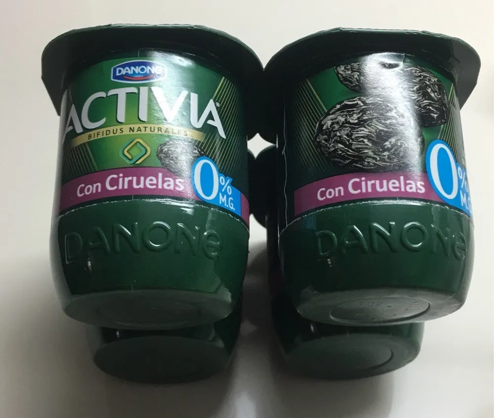 Activia con ciruelas