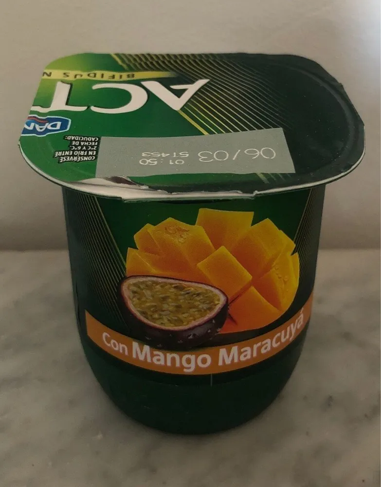 Activia con mago maracuya