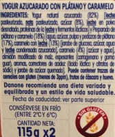 Oikos plátano y caramelo