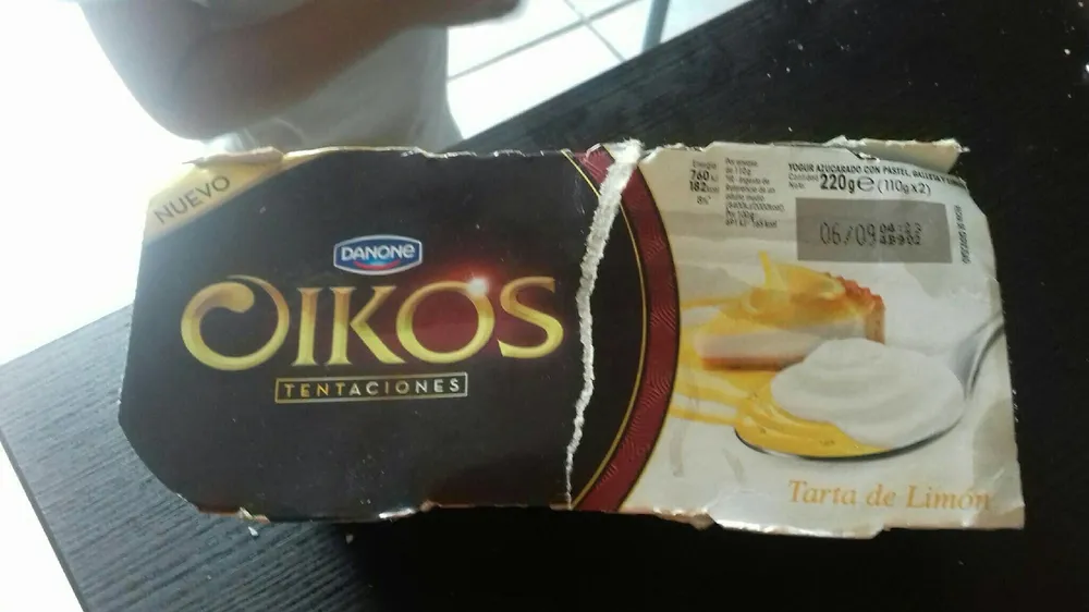 Oikos tarta de limón